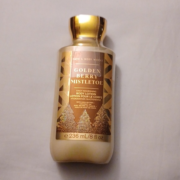 Bath & Body Works Other - 4/$40 New "Golden Berry Mistletoe" Body Lotion - 236 mL Sealed Bottle